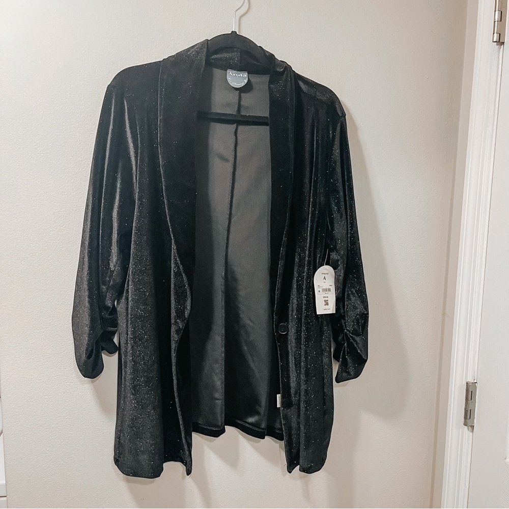 ARULA Velvet Sparkly Blazer